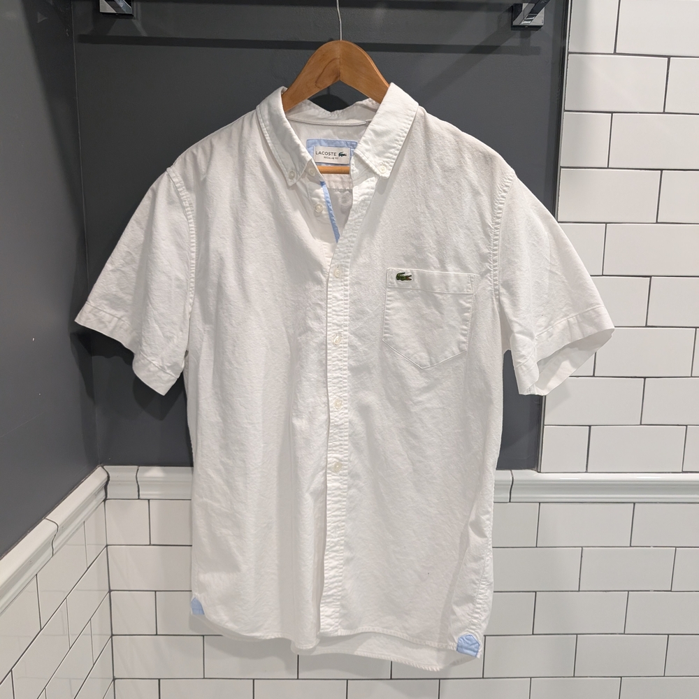 Lacoste White Classic Casual Shirt